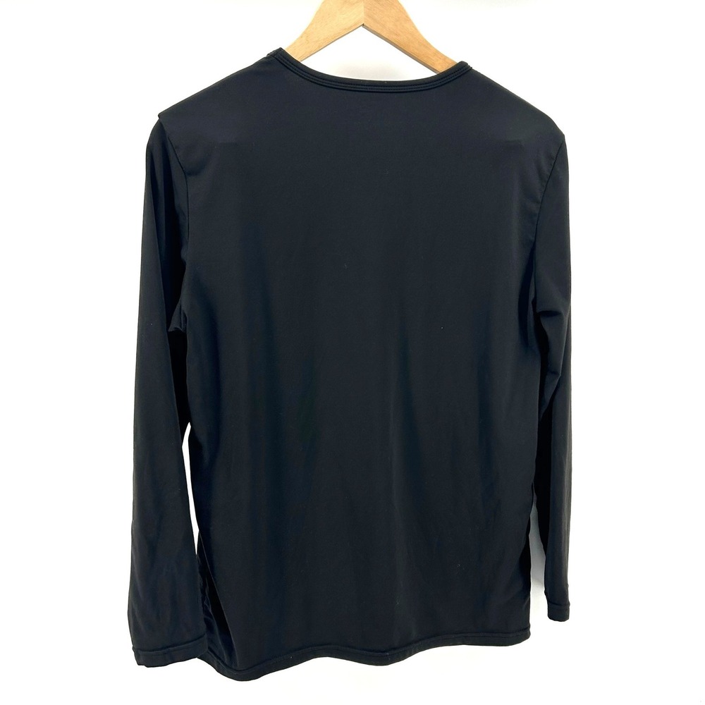 Thermajohn Mens Thermal Base Layer Top Black Size Medium Long Sleeve - Picture 4 of 4